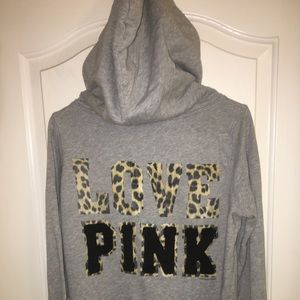 Pink Victoria’s Secret Zipper hoodie